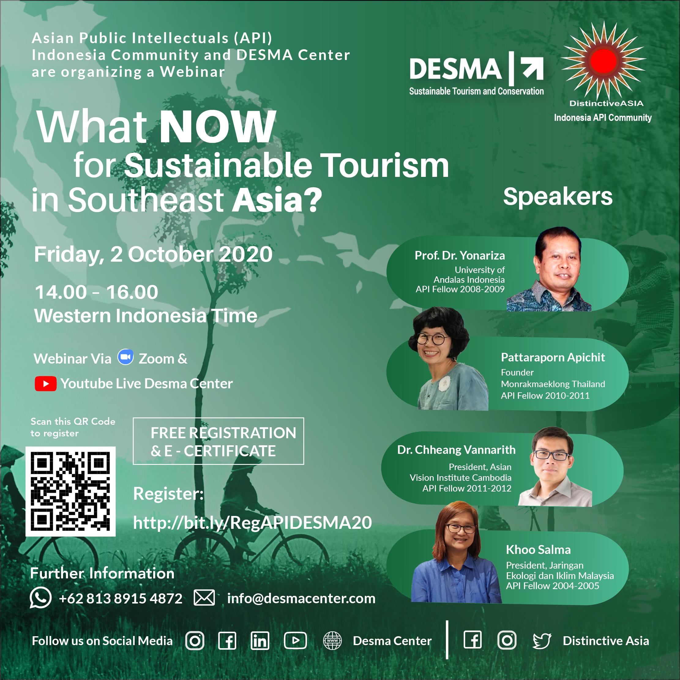 Sustainable Tourism Webinar: What Now for Sustainable Tourism in Southeast Asia?